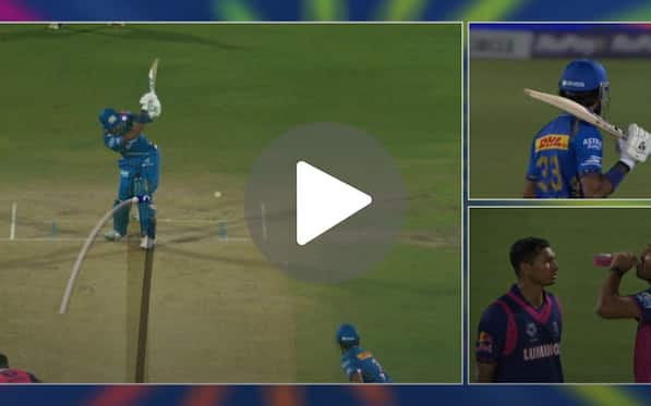 [Watch] Hardik Pandya Wastes MI's Crucial Review After Getting Plumb LBW By Avesh; Undone On 10 Off 10